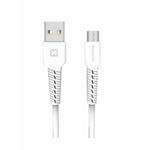 Swissten kabel USB / Micro USB 1 m, bílý