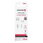 Swissten kabel USB / USB-C, bílý