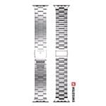 Swissten kovový remienok pre Apple Watch 38–41 mm, strieborný  