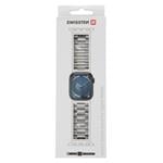 Swissten kovový remienok pre Apple Watch 38–41 mm, strieborný  