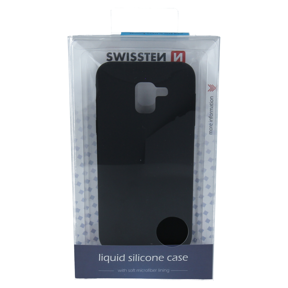 Swissten Liquid pouzdro pro Samsung Galaxy J6 (2018), černé