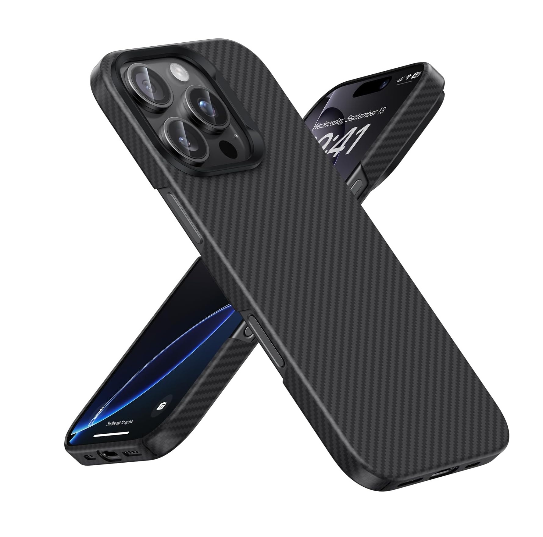 Swissten MagCarbon Pro Samsung Galaxy S25+, černé