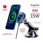 Swissten Magnetický držák do auta s bezdrátovým nabíjením 15W Dashboard (kompatibilní s MagSafe)