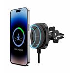 Swissten Magnetický držák do ventilace auta MagStick Compact s bezdrátovým nabíjením 15W/7,5W (kompatibilní s MagSafe)