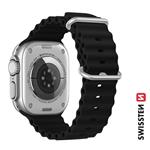 Swissten Marine Straps řemínek Apple Watch 42/44/45/49 mm, černý