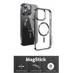 Swissten pouzdro Clear Jelly MagStick Apple iPhone 14, černé