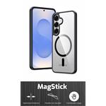 Swissten Pouzdro Clear Jelly MagStick Metallic Pro Samsung S721B Galaxy S24 FE 5G, černé