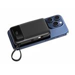SWISSTEN POWER BANK 10000 mAh PD 22,5 W S INTEGROVANÝM KÁBLOM USB-C A SVETELNÝM KÁBLOM (kompatibilný s MagSafe)