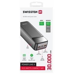SWISSTEN POWER BANK 30000 mAh POWER LINE II BLACK