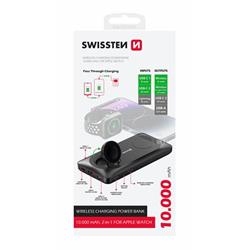 SWISSTEN powerbank 10000 mAh 2v1 PRO Apple Watch a MagSafe