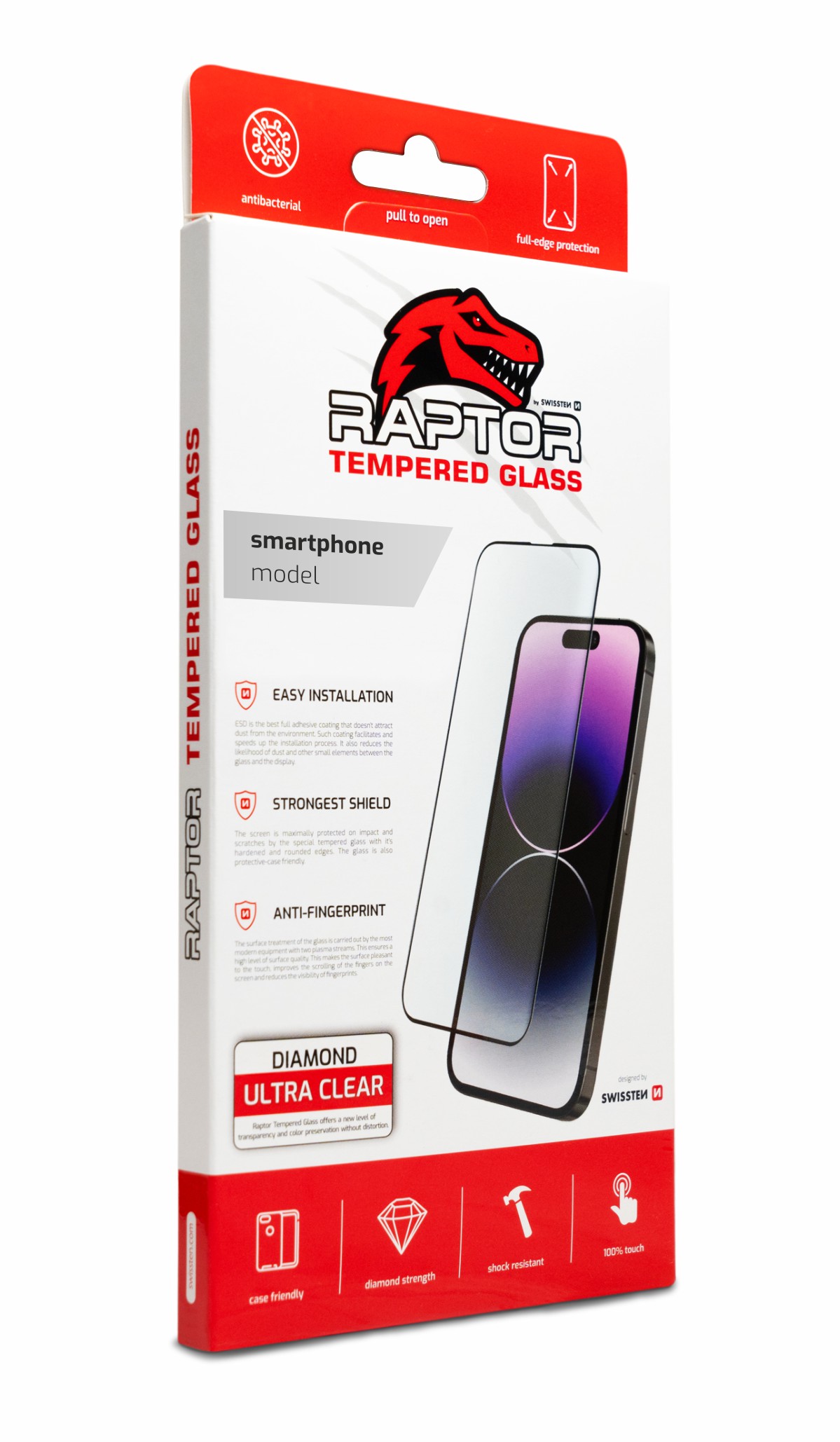 Swissten Raptor 3D sklo pre Galaxy S24+, čierne