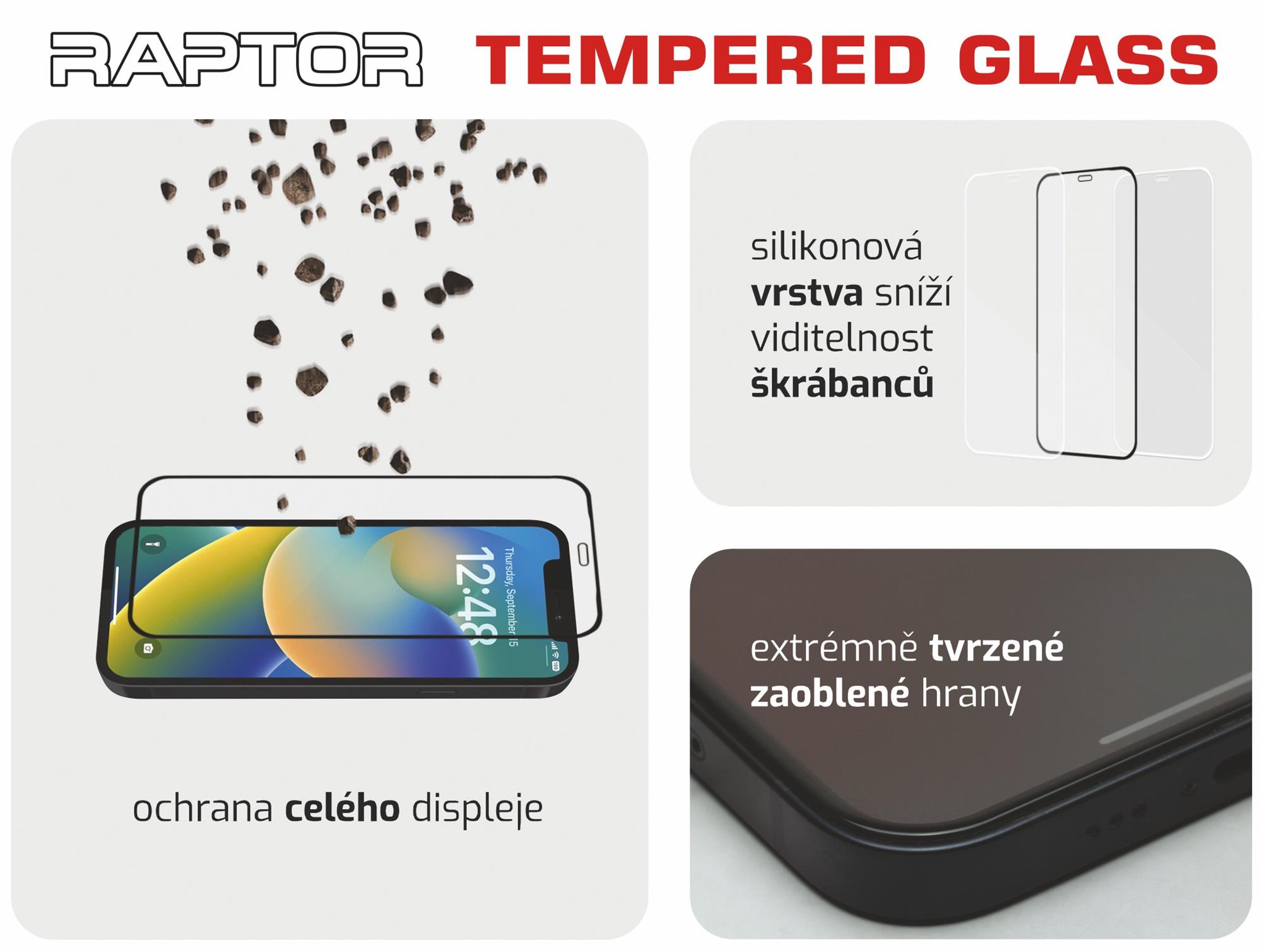 Swissten Raptor Diamond Ultra Clear 3D Apple iPhone 17/18, černé