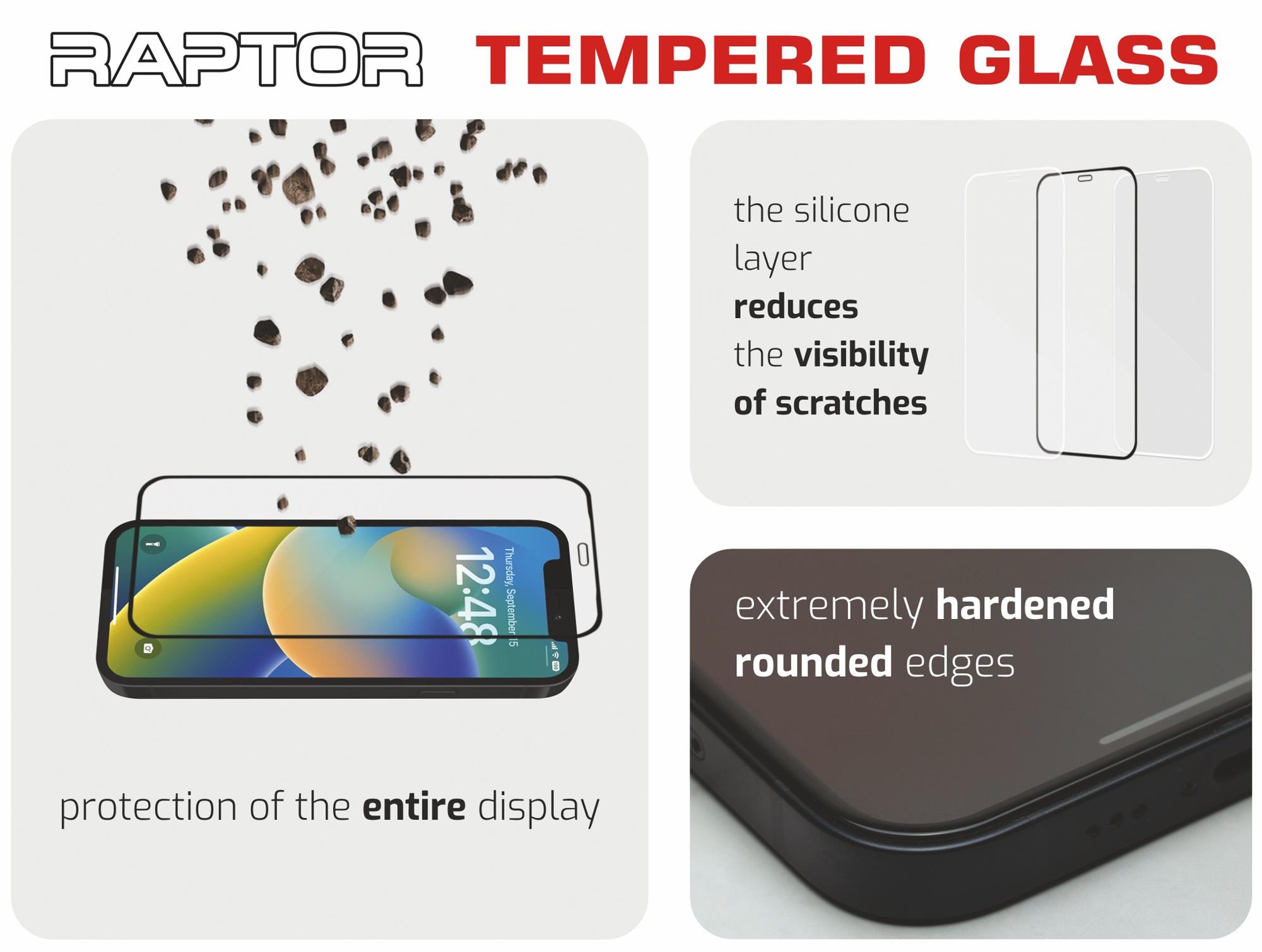 Swissten Raptor Diamond Ultra Clear 3D Apple iPhone 17 Pro Max/18 Pro Max, černé