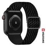 Swissten řemínek Apple Watch nylonový 38–41 mm, černý  
