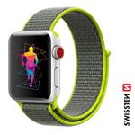 Swissten řemínek Apple Watch nylonový 38–41 mm, zelený  