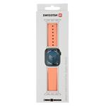 Swissten řemínek Apple Watch silikonový 38–41 mm, oranžovo-růžový  
