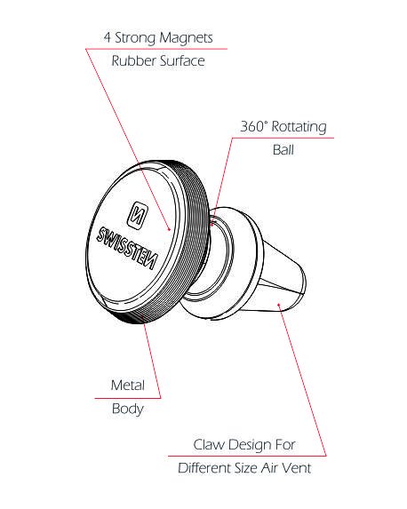 SWISSTEN S-GRIP AV-M9 65010424