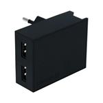 Swissten adaptér Smart IC 2× USB 3A + Micro USB kabel, černý  