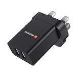 Swissten Síťový adaptér Smart IC 2x USB 3A Power + datový kabel USB / Lightning 1,2m, bílý