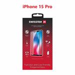 Swissten sklo Full Glue Apple iPhone 15 Pro, černé 