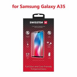 Swissten Sklo Full Glue, Color Frame, Case Friendly pro Samsung Galaxy A35, černé