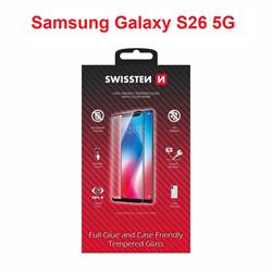 Swissten Sklo Full Glue, Color Frame, Case Friendly pro Samsung S942B Galaxy S26 5G, černé