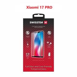 Swissten Sklo Full Glue, Color Frame, Case Friendly pro Xiaomi 17 Pro 5G, černé