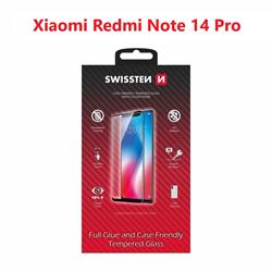 Swissten Sklo Full Glue, Color Frame, Case Friendly pro Xiaomi Redmi Note 14 Pro 5G, černé