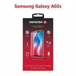 Swissten sklo Full Glue Galaxy A02s, černé  