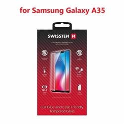 Swissten sklo Full Glue Galaxy A35, černé  