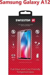 Swissten sklo Full Glue pre Samsung Galaxy A12, čierne