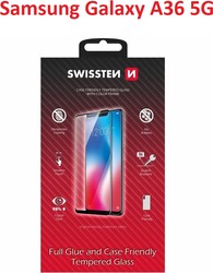 Swissten sklo Full Glue pre Samsung Galaxy A36, čierne