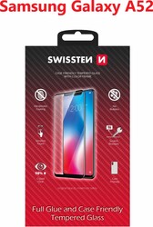 Swissten sklo Full Glue pre Samsung Galaxy A52, čierne