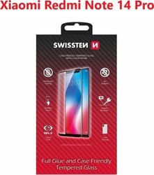 Swissten sklo Full Glue pre Xiaomi Redmi Note 14 Pro, čierne