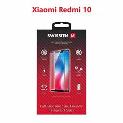 Swissten sklo Full Glue Redmi 10, černé  