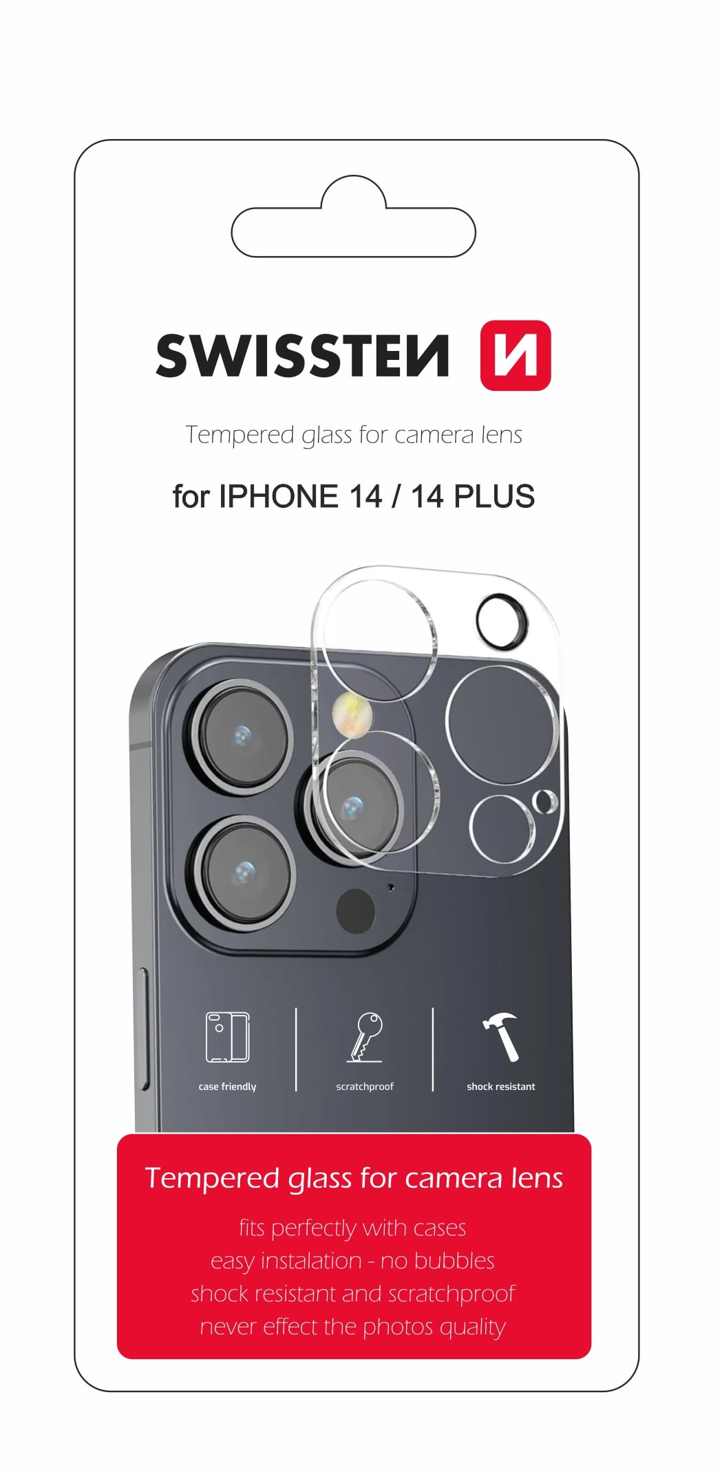 Swissten sklo na objektív iPhone 14 / 14 Plus