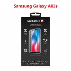 Swissten Sklo Ultra Durable 3D Full Glue Glass pro Samsung A025 Galaxy A02s, černé