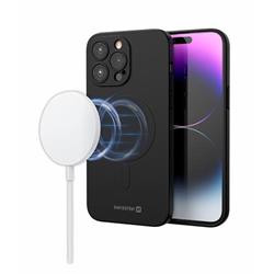 Swissten SoftJoy MagStick, silikonové pouzdro pro iPhone 12 černé