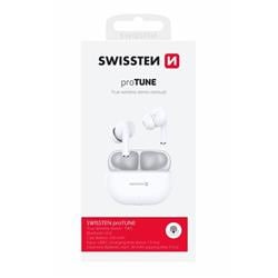 Swissten TWS sluchátka Pro Tune, bílá