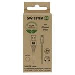 Swissten USB/Lightning kábel ECO, biely