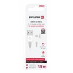 Swissten USB / USB-C kábel, biely