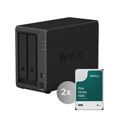 Synology DS723+ DiskStation včetně 2ks HDD 4TB (HAT3300-4T), CPU R1600, RAM 2GB, 2x GLAN, 1x eSATA