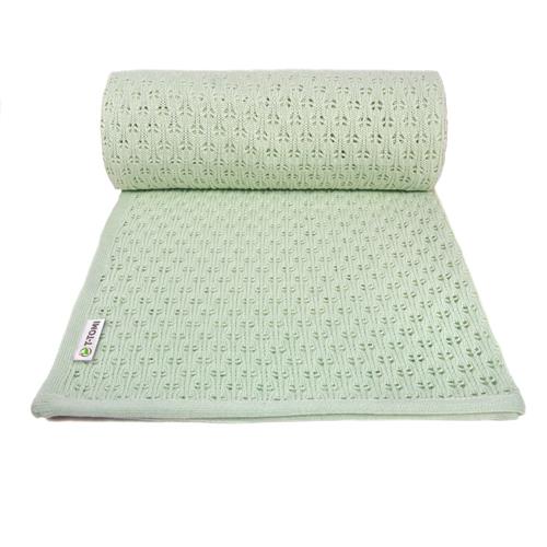 T-TOMI Pletená deka SUMMER Mint