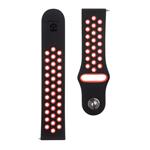 Tactical 711 Double Silikonový Řemínek 22mm Black/Red