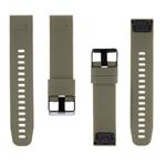 Tactical 818 Silikonový Řemínek pro Garmin Fenix 5S/6S/7S QuickFit 20mm Army Green - zelený