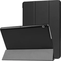 Tactical Book Tri Fold pouzdro pro Huawei MediaPad M5 Lite 10, Black - černý