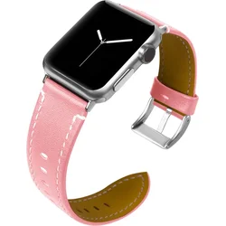 Tactical Color Kožený Pásek pro Samsung Gear 46mm Pink - růžový