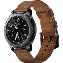 Tactical Color Line kožený řemínek pro Samsung Gear S3 Brown - hnědý