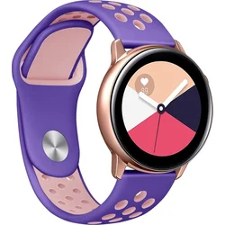 Tactical Double Silikonový Pásek pro Samsung Gear S3 Purple/Pink - fialovo růžový