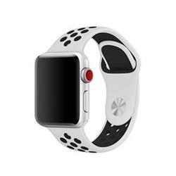 Tactical Double silikonový řemínek pro Apple Watch 1/2/3 38mm White/Black - bílo černý 2445331 - Wearables